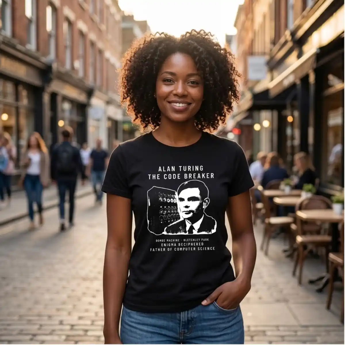 Camiseta Alan Turing - O Pai da Computação | Silk & Luck 2 Camiseta Alan Turing - O Pai da Computação | Silk & Luck - Imagem 2