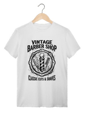 Camiseta Barber Pole Vintage: A Tradição Old School | Silk & Luck