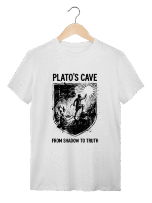 Camiseta Alegoria da Caverna: A Realidade Revelada | Silk & Luck