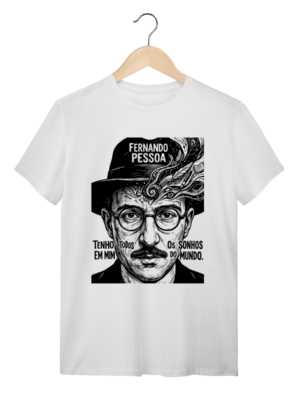 Camiseta Fernando Pessoa Poesia Algodão Premium | Silk & Luck