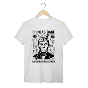 Camiseta Phineas Gage – Neurociência & História | Silk & Luck