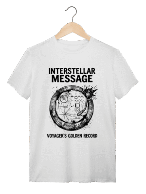 Camiseta Voyager Golden Record: O Mensageiro Cósmico | Silk & Luck