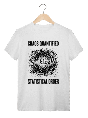 Camiseta Boltzmann Entropy: The Equation of Chaos (Física & Termodinâmica) | Silk & Luck
