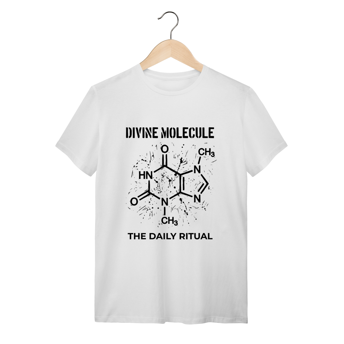 Camiseta Theobromine Molecule: A Fórmula da Felicidade (Química) | Silk & Luck 1 Camiseta Theobromine Molecule: A Fórmula da Felicidade (Química) | Silk & Luck