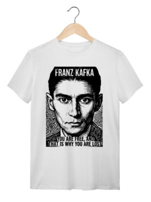 Camiseta Franz Kafka Existencialismo Algodão Premium | Silk & Luck