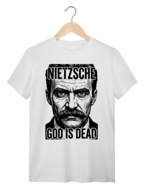 Camiseta Friedrich Nietzsche Filosofia Algodão Premium | Silk & Luck
