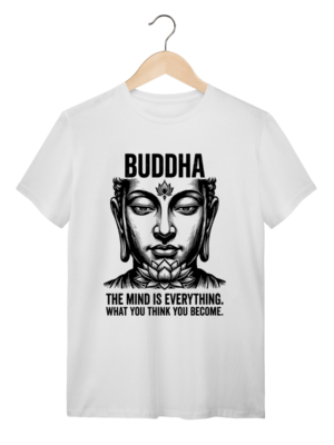 Camiseta Buda Sabedoria Zen Algodão Premium Unissex | Silk & Luck