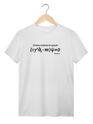 Camiseta Equação de Dirac Conhecimento Científico Silk & Luck | Silk & Luck