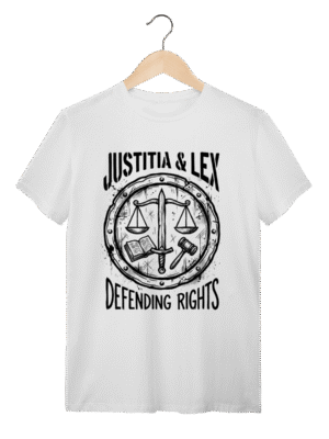 Camiseta Balança da Justiça: O Equilíbrio da Lei | Silk & Luck