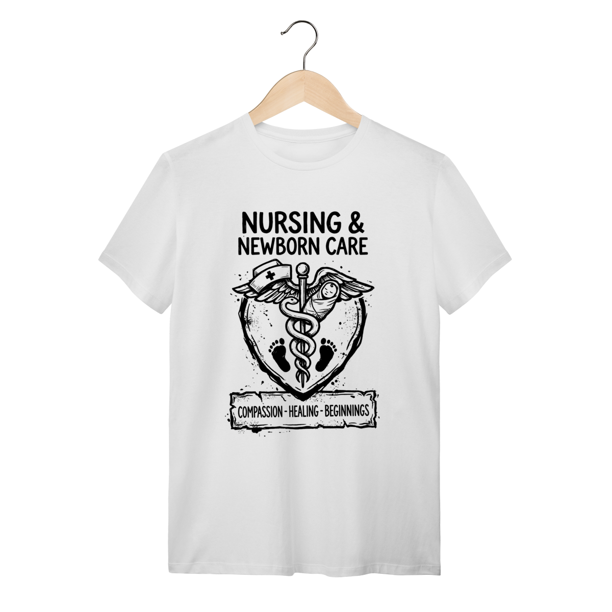 Camiseta Caduceu Neonatal: A Arte de Cuidar | Silk & Luck 1 Camiseta Caduceu Neonatal: A Arte de Cuidar | Silk & Luck