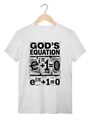 Camiseta Euler's Identity: GOD'S EQUATION (Matemáticos e Físicos) | Silk & Luck