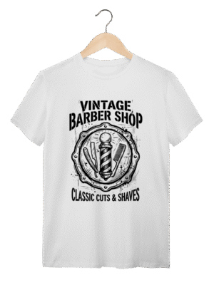 Camiseta Barber Pole: O Guardião do Estilo Clássico | Silk & Luck