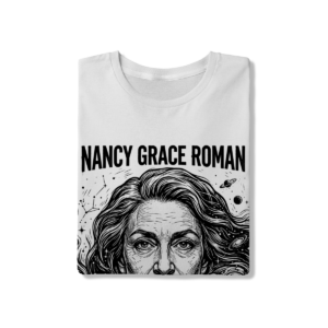 Camiseta Branca Estampa Nancy Grace Roman The Mother Of Hubble | Silk & Luck