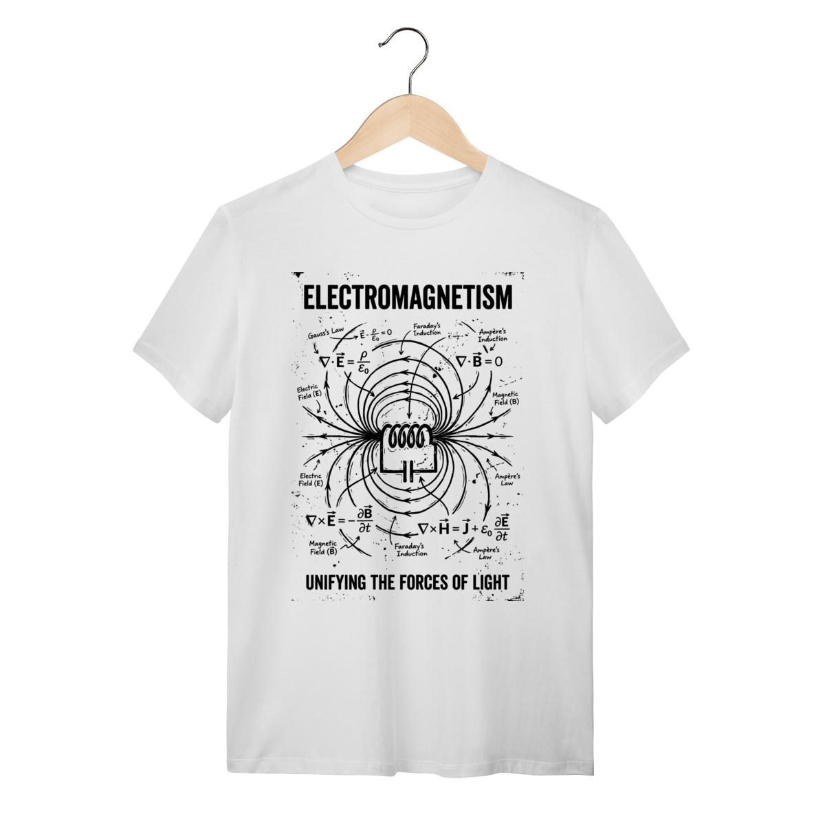 Camiseta Equações de Maxwell Eletromagnetismo | Silk & Luck 1 Camiseta Equações de Maxwell Eletromagnetismo | Silk & Luck