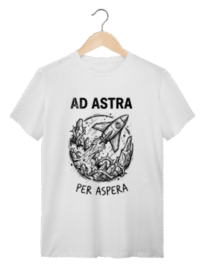 Camiseta Ad Astra Per Aspera: O Triunfo Sobre o Caos | Silk & Luck