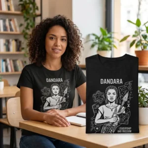 Camiseta Dandara dos Palmares – História do Brasil | Silk & Luck