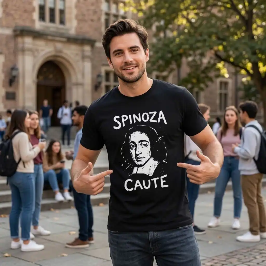 Camiseta Spinoza – Filosofia | Silk & Luck 4 Camiseta Spinoza – Filosofia | Silk & Luck - Imagem 4