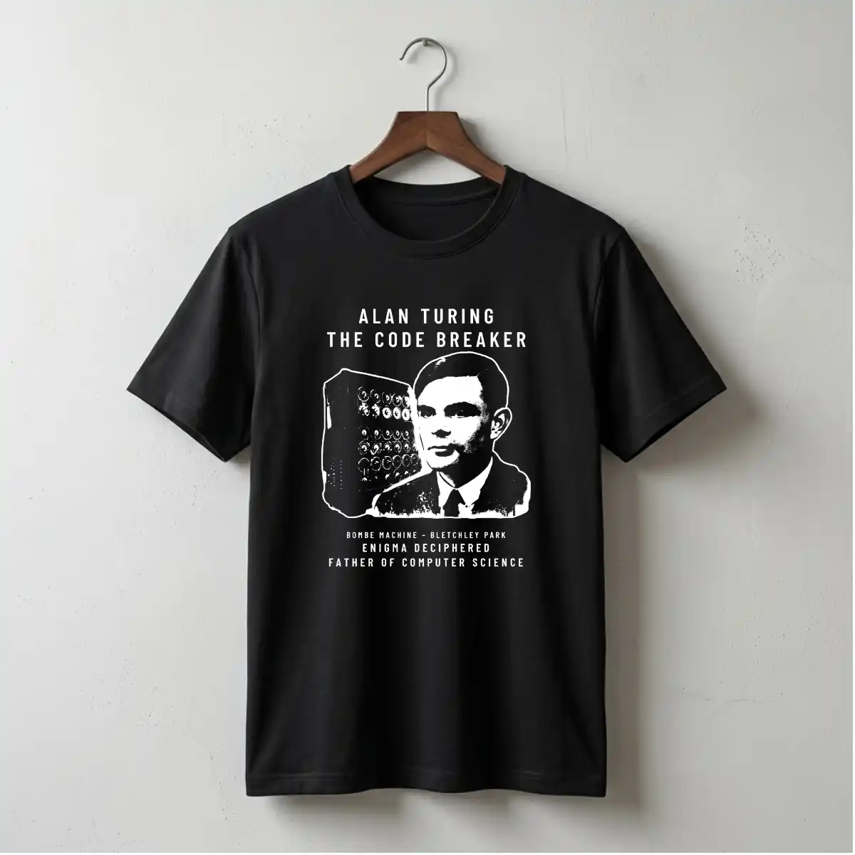 Camiseta Alan Turing - O Pai da Computação | Silk & Luck 4 Camiseta Alan Turing - O Pai da Computação | Silk & Luck - Imagem 4