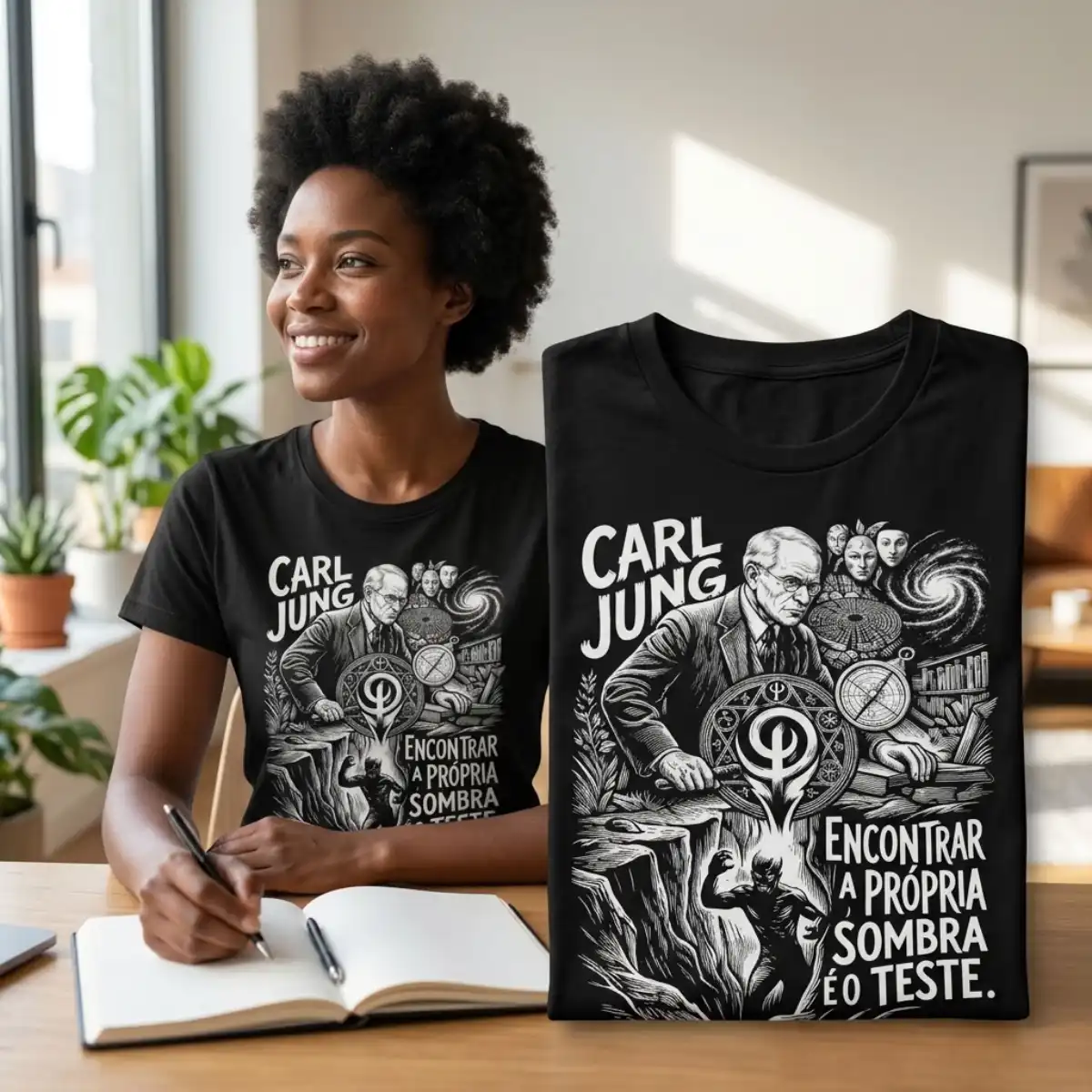 Camiseta Intelectual Carl Jung Encontrar A Sombra | Silk & Luck 1 Camiseta Intelectual Carl Jung Encontrar A Sombra | Silk & Luck