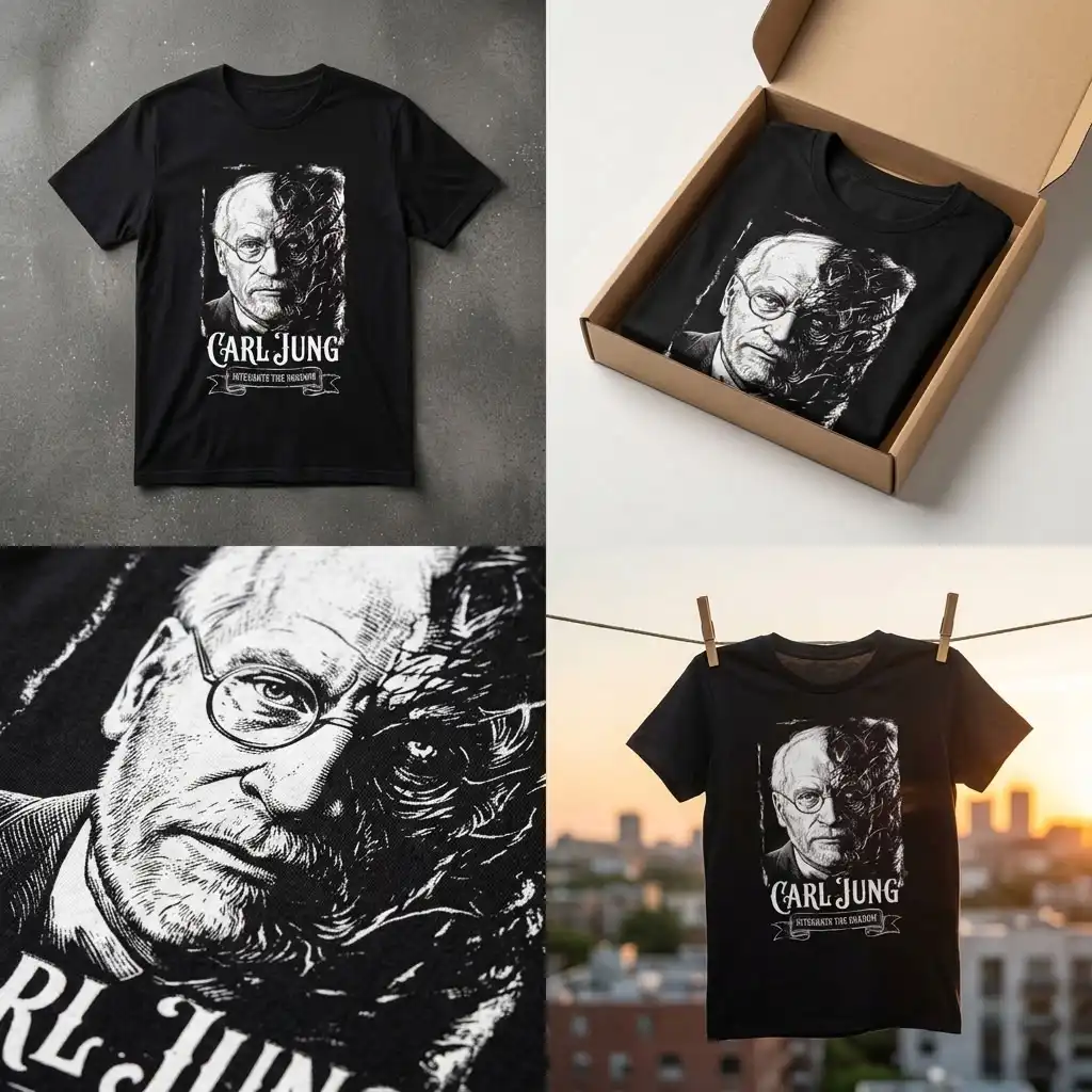 Camiseta Carl Jung – Psicologia Analítica | Silk & Luck 7 Camiseta Carl Jung – Psicologia Analítica | Silk & Luck - Imagem 7