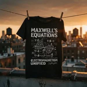 Camiseta Equações de Maxwell Eletromagnetismo | Silk & Luck
