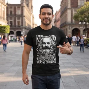 Camiseta Karl Marx Trabalho Morto Teoria Econômica | Silk & Luck