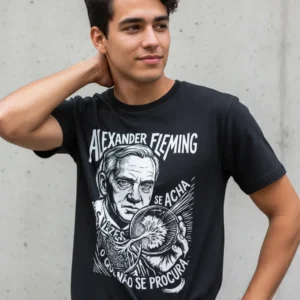 Camiseta Alexander Fleming Medicina Ciência Nerd | Silk & Luck