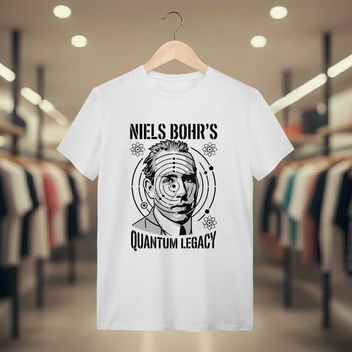 Camiseta Modelo Atômico de Bohr - Níveis de Energia | Premium | Silk & Luck 1 Camiseta Modelo Atômico de Bohr - Níveis de Energia | Premium | Silk & Luck