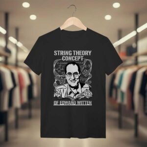 Camiseta Edward Witten - M-Theory & Medalha Fields | Premium Silk & Luck | Silk & Luck