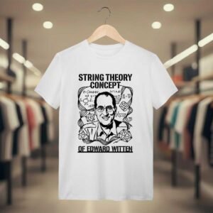 Camiseta Edward Witten - M-Theory & Medalha Fields | Premium Silk & Luck | Silk & Luck