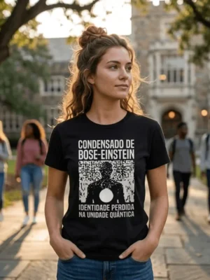 Camiseta Bose Einstein Unidade Quântica Ciência | Silk & Luck