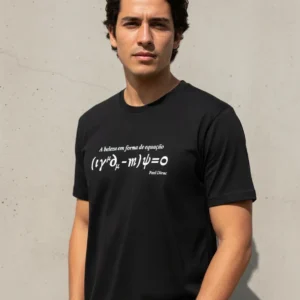 Camiseta Equação de Dirac Conhecimento Científico Silk & Luck | Silk & Luck