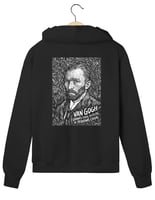 Moletom com Zíper Van Gogh Design Frase Artística | Silk & Luck