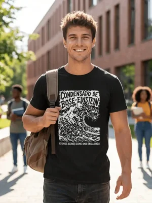 Camiseta Zero Absoluto Bose Einstein Arte Ciência | Silk & Luck