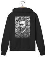 Moletom com Zíper Van Gogh Pintor Frase Humanista | Silk & Luck