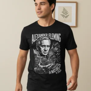 Camiseta Alexander Fleming Ciência Natural Medicina Arte | Silk & Luck