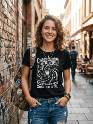 Camiseta Colapso Quântico Bose Einstein Ciência | Silk & Luck