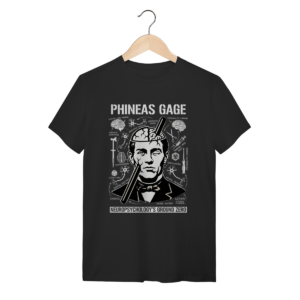 Camiseta Phineas Gage – Neurociência & História | Silk & Luck