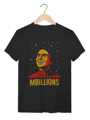 Camiseta Carl Sagan Billions Concept - 100% Algodão Unissex Premium | Silk & Luck