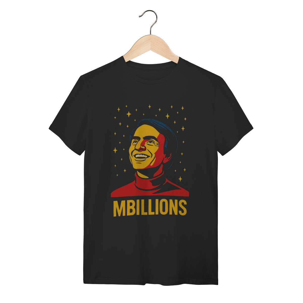 Camiseta Carl Sagan Billions Concept - 100% Algodão Unissex Premium | Silk & Luck 1 Camiseta Carl Sagan Billions Concept - 100% Algodão Unissex Premium | Silk & Luck