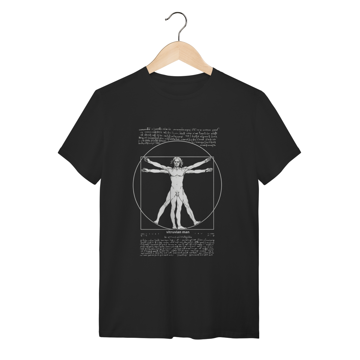 Camiseta Homem Vitruviano – Da Vinci e a Proporção Áurea | Silk & Luck 1 Camiseta Homem Vitruviano – Da Vinci e a Proporção Áurea | Silk & Luck