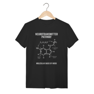 Camiseta Molécula de Serotonina: A Fórmula da Felicidade | Silk & Luck