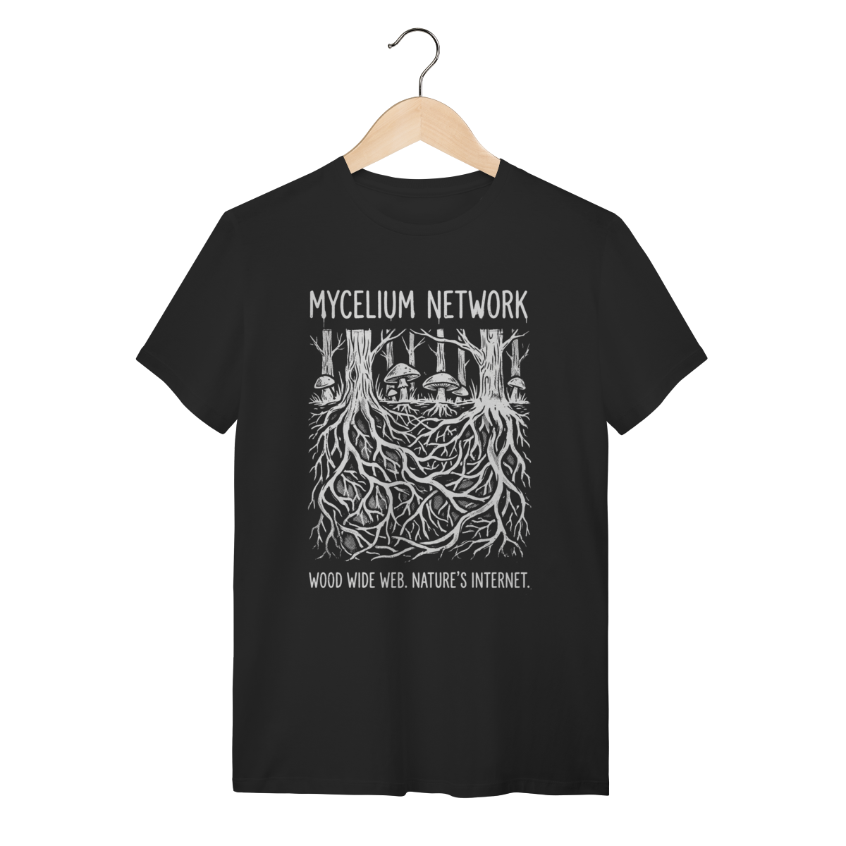 Camiseta Wood Wide Web: A Rede da Vida | Silk & Luck 1 Camiseta Wood Wide Web: A Rede da Vida | Silk & Luck