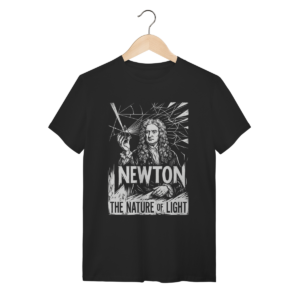 Camiseta Isaac Newton A Natureza da Luz | Silk & Luck | Silk & Luck