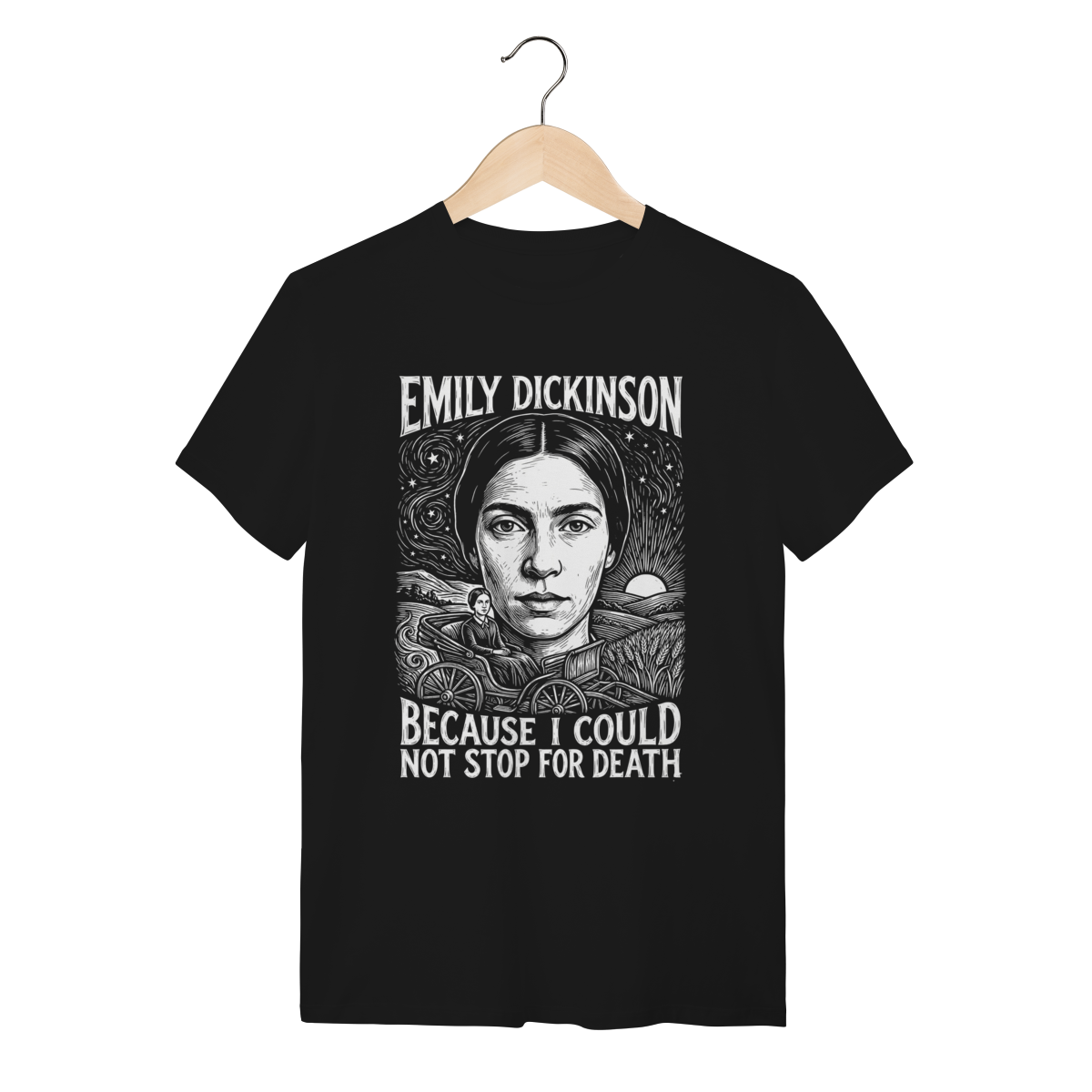 Camiseta Emily Dickinson Poesia Algodão Premium | Silk & Luck 1 Camiseta Emily Dickinson Poesia Algodão Premium | Silk & Luck