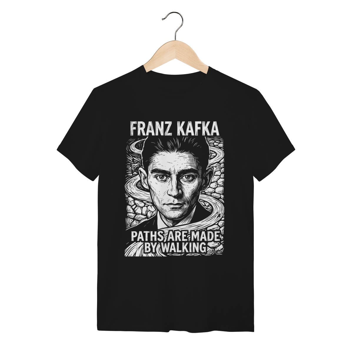 Camiseta Franz Kafka Existencialismo Algodão Premium | Silk & Luck 1 Camiseta Franz Kafka Existencialismo Algodão Premium | Silk & Luck