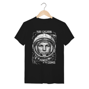 Camiseta Yuri Gagarin Cosmos Espaço Algodão Premium Unissex | Silk & Luck