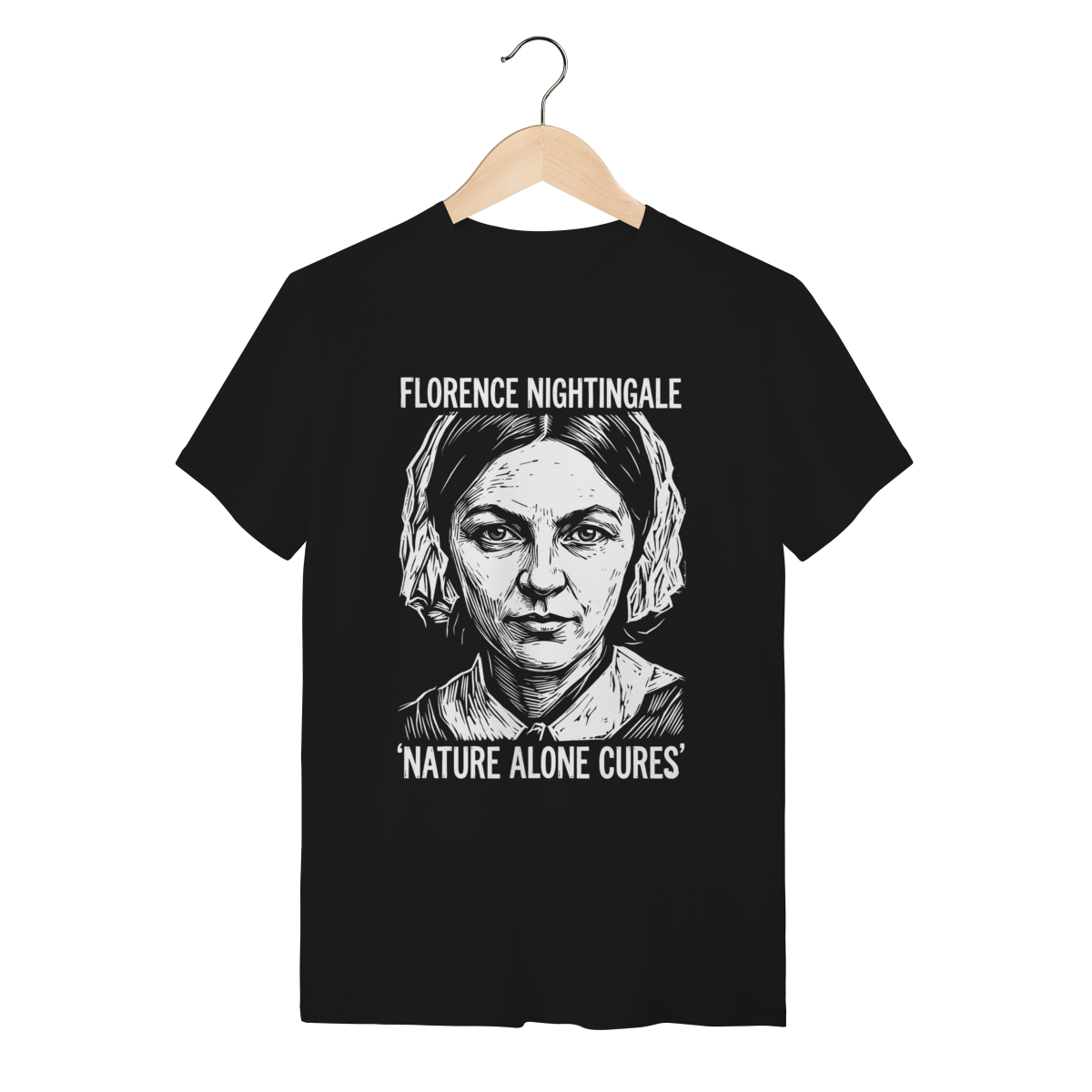 Camiseta Florence Nightingale Enfermagem Algodão Premium | Silk & Luck 1 Camiseta Florence Nightingale Enfermagem Algodão Premium | Silk & Luck