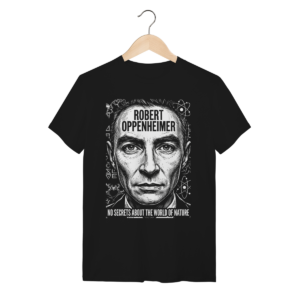 Camiseta Robert Oppenheimer Ciência Algodão Premium | Silk & Luck
