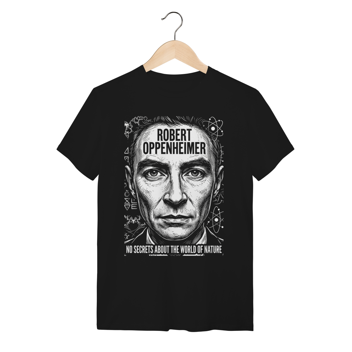 Camiseta Robert Oppenheimer Ciência Algodão Premium | Silk & Luck 1 Camiseta Robert Oppenheimer Ciência Algodão Premium | Silk & Luck